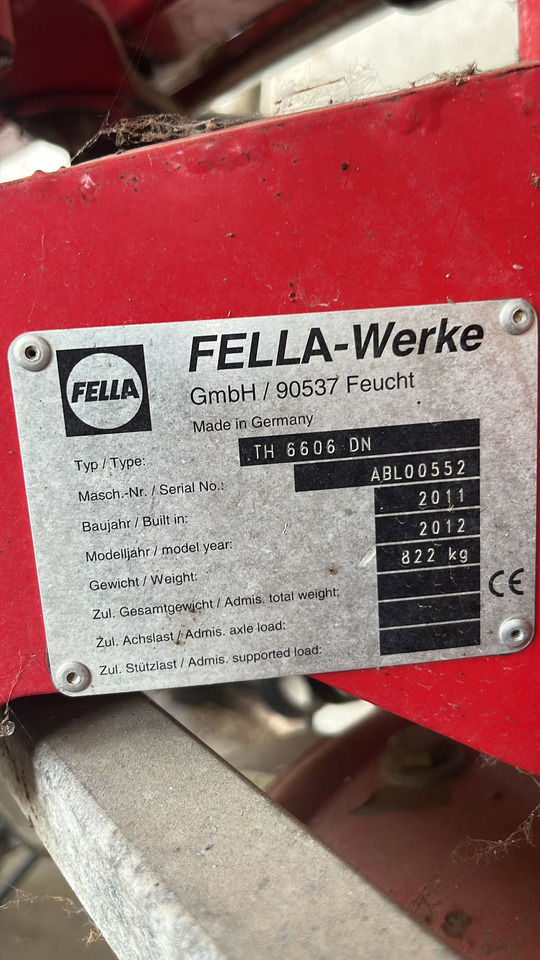 Voltafieno usato Fella TH6606 - Faneuse: photos 2 Voltafieno usato Fella TH6606 - Faneuse: photos 2