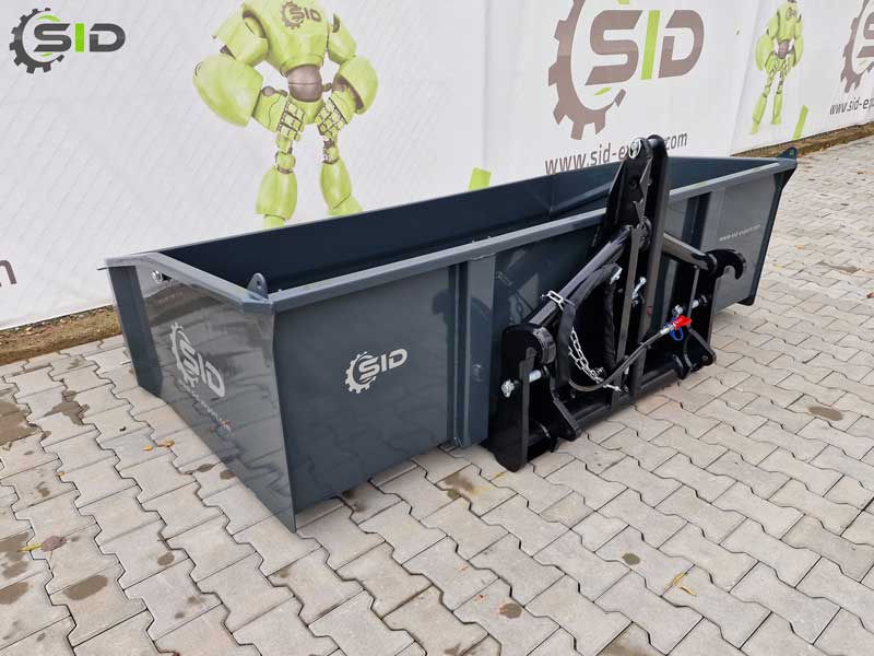 SID Caisse de transport hydraulique lourde / Hydraulic transport box heavy / Kippmulde Heckcontainer 1,8 m - Godet pour chargeur pour Machine agricole: photos 4 SID Caisse de transport hydraulique lourde / Hydraulic transport box heavy / Kippmulde Heckcontainer 1,8 m - Godet pour chargeur pour Machine agricole: photos 4