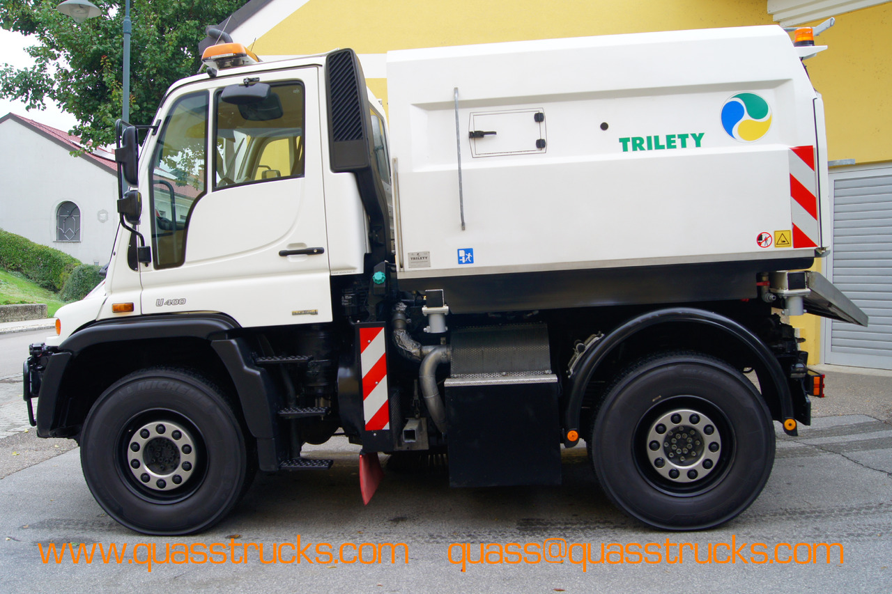 MERCEDES-BENZ Unimog U400 + TRILETY Kehrmaschine/TÜV/EUR4/Leistungshydraulik - Balayeuse de voirie: photos 3 MERCEDES-BENZ Unimog U400 + TRILETY Kehrmaschine/TÜV/EUR4/Leistungshydraulik - Balayeuse de voirie: photos 3