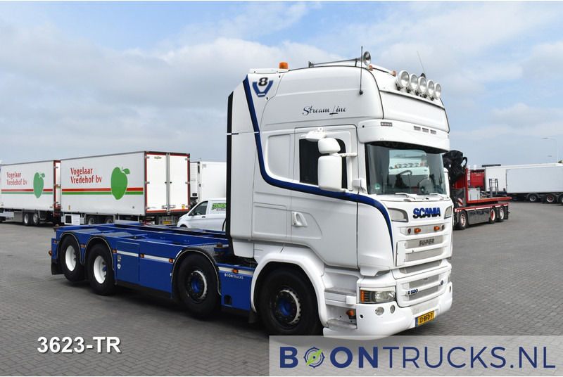Scania R520 8x2 V8 | EURO6 * 20ft * RETARDER * NL TRUCK * APK 08-2025 * TOP CONDITION - Camion porte-conteneur/ Caisse mobile: photos 4 Scania R520 8x2 V8 | EURO6 * 20ft * RETARDER * NL TRUCK * APK 08-2025 * TOP CONDITION - Camion porte-conteneur/ Caisse mobile: photos 4