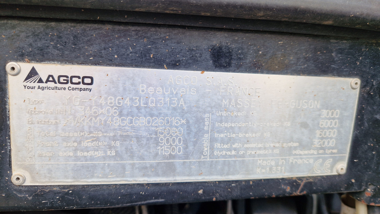 Tracteur agricole Massey Ferguson 8737: photos 10 Tracteur agricole Massey Ferguson 8737: photos 10