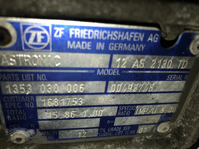 CUTIE DE VITEZE ZF 12 AS 2130 TD R=15,86-1,00 - Boîte de vitesse pour Camion: photos 3 CUTIE DE VITEZE ZF 12 AS 2130 TD R=15,86-1,00 - Boîte de vitesse pour Camion: photos 3