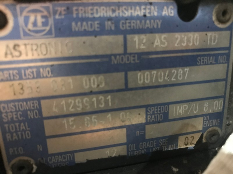 CUTIE DE VITEZE ZF 12 AS 2330 TD R=15,86-1,00 - Boîte de vitesse pour Camion: photos 3 CUTIE DE VITEZE ZF 12 AS 2330 TD R=15,86-1,00 - Boîte de vitesse pour Camion: photos 3