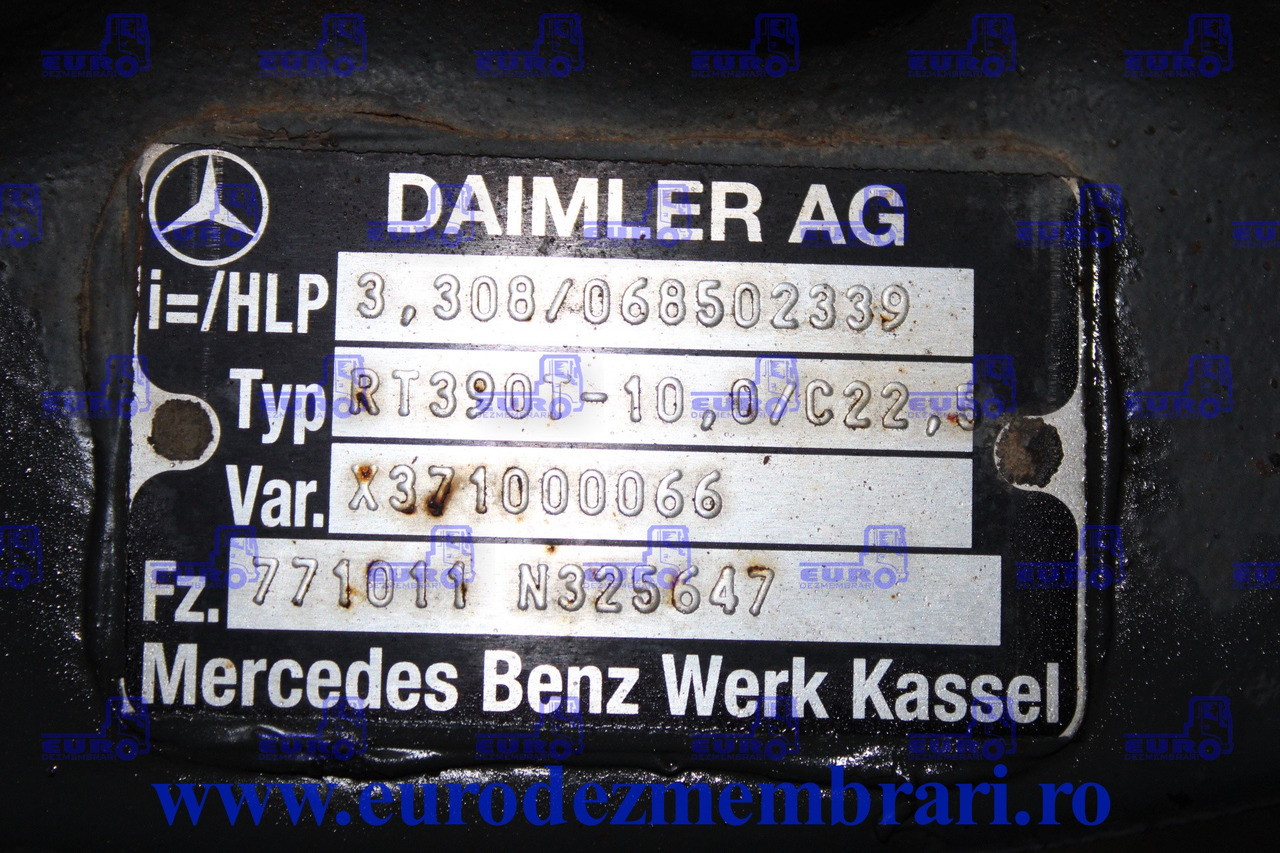 DIFERENTIAL FINAL AXA SPATE MERCEDES AROCS RT390T-10,0-C22,5 R-3,308 068502339 - Différentiel pour Camion: photos 3 DIFERENTIAL FINAL AXA SPATE MERCEDES AROCS RT390T-10,0-C22,5 R-3,308 068502339 - Différentiel pour Camion: photos 3