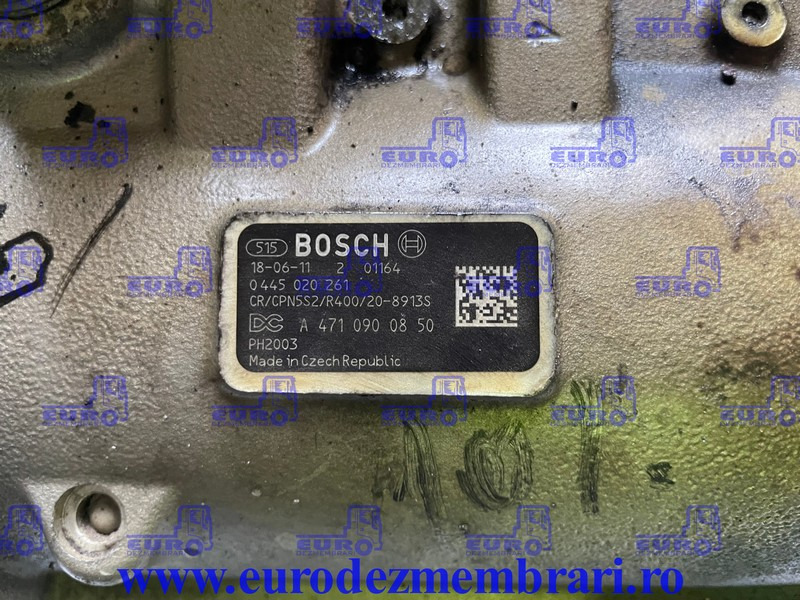 POMPA INALTA PRESIUNE MERCEDES ACTROS MP4 OM470LA A4710900850, 0445020261 - Pompe à carburant pour Camion: photos 2 POMPA INALTA PRESIUNE MERCEDES ACTROS MP4 OM470LA A4710900850, 0445020261 - Pompe à carburant pour Camion: photos 2