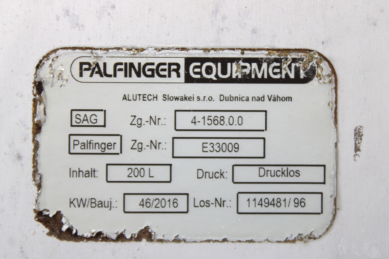 REZERVOR ULEI HIDRAULIC 200L PALFINGER E33009 - Réservoir hydraulique pour Camion: photos 4 REZERVOR ULEI HIDRAULIC 200L PALFINGER E33009 - Réservoir hydraulique pour Camion: photos 4