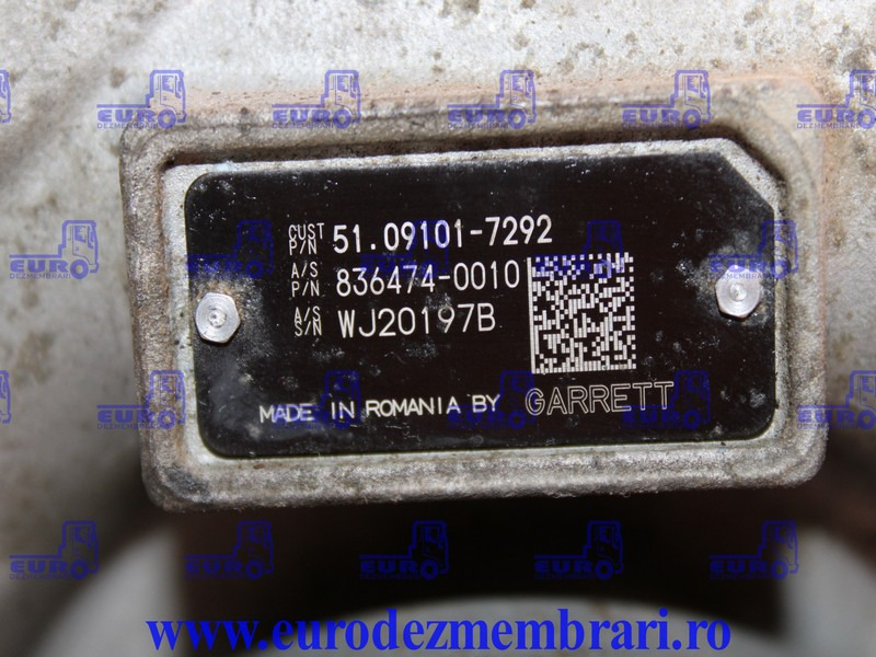 TURBOSUFLANTA MAN D2676 51.09101.7292, 51.09101.7267, 51.09101.7385 - Turbocompresseur pour Camion: photos 3 TURBOSUFLANTA MAN D2676 51.09101.7292, 51.09101.7267, 51.09101.7385 - Turbocompresseur pour Camion: photos 3
