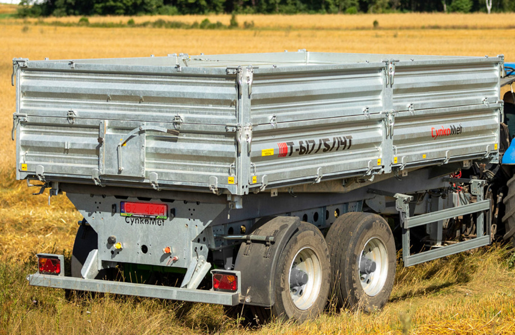Cynkomet Przyczepa Tandem 15,5 t / Tandemanhänger / Tandem trailer / Тандемный прицеп - Benne agricole: photos 1 Cynkomet Przyczepa Tandem 15,5 t / Tandemanhänger / Tandem trailer / Тандемный прицеп - Benne agricole: photos 1