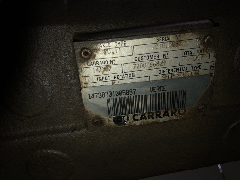 Claas CARRARO AXLE TYPE 20.11 - Essieu et pièces: photos 3 Claas CARRARO AXLE TYPE 20.11 - Essieu et pièces: photos 3