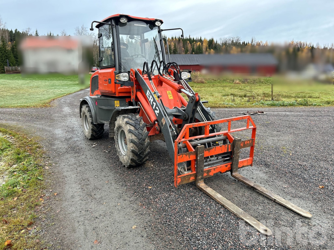 Everun ER12 med gafflar och planeringskopa - Chargeuse sur pneus: photos 4 Everun ER12 med gafflar och planeringskopa - Chargeuse sur pneus: photos 4