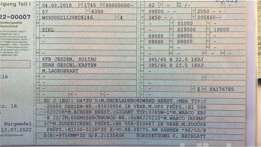 KFB ZAA18 PKL (2018) - Remorque fourgon: photos 5 KFB ZAA18 PKL (2018) - Remorque fourgon: photos 5