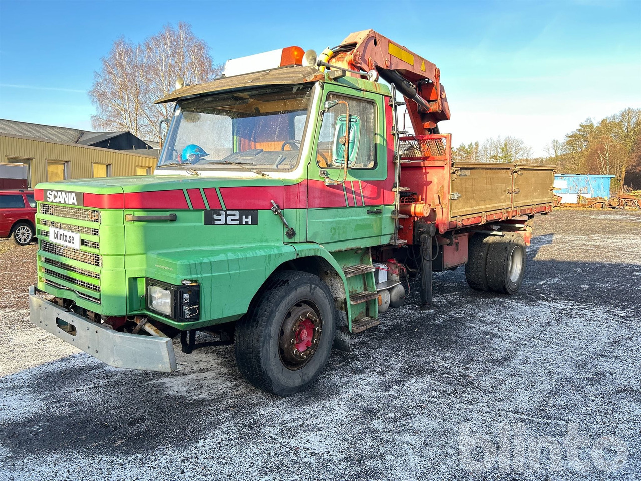 SCANIA T 924 4X2 Kranbil - Camion plateau, Camion grue: photos 1 SCANIA T 924 4X2 Kranbil - Camion plateau, Camion grue: photos 1