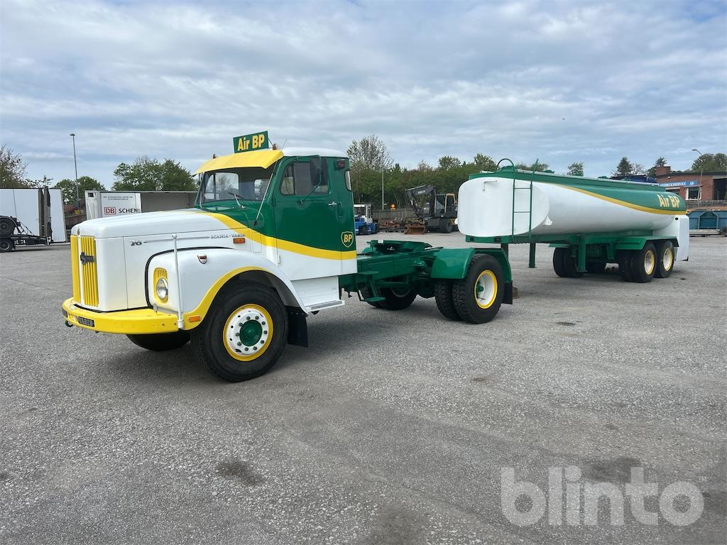 SCANIA Vabis L 76 42 160 Super & Tanktrailer Br. Fors - Tracteur routier, Remorque citerne: photos 1 SCANIA Vabis L 76 42 160 Super & Tanktrailer Br. Fors - Tracteur routier, Remorque citerne: photos 1