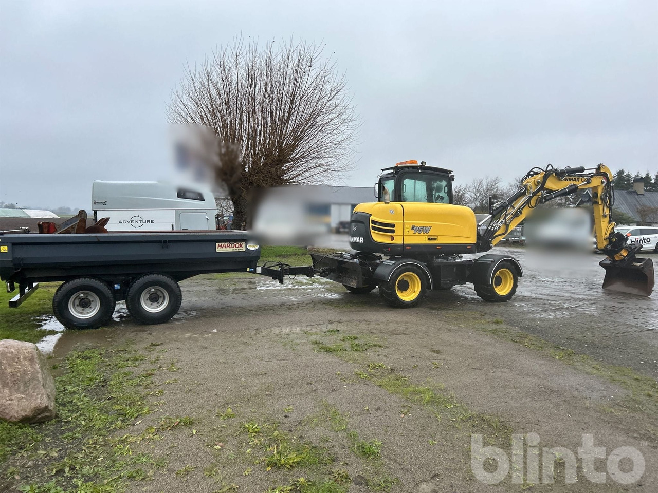 Pelle sur pneus Yanmar B95W - Tippvagn - Tiltrotator - 6 Redskap: photos 6
