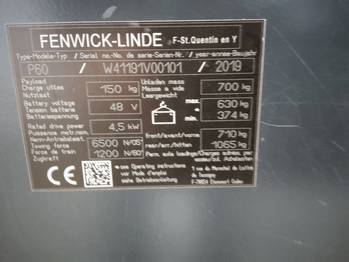 Linde P60 - Chariot tracteur: photos 4 Linde P60 - Chariot tracteur: photos 4