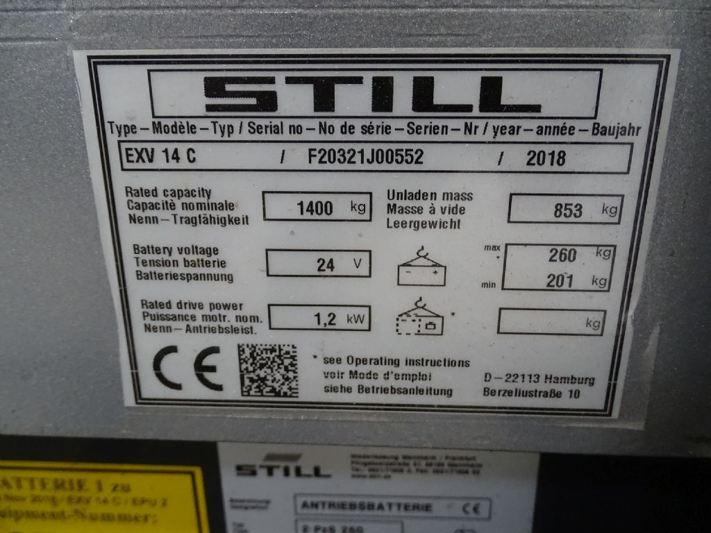 Still EXV14C - Gerbeur: photos 5 Still EXV14C - Gerbeur: photos 5