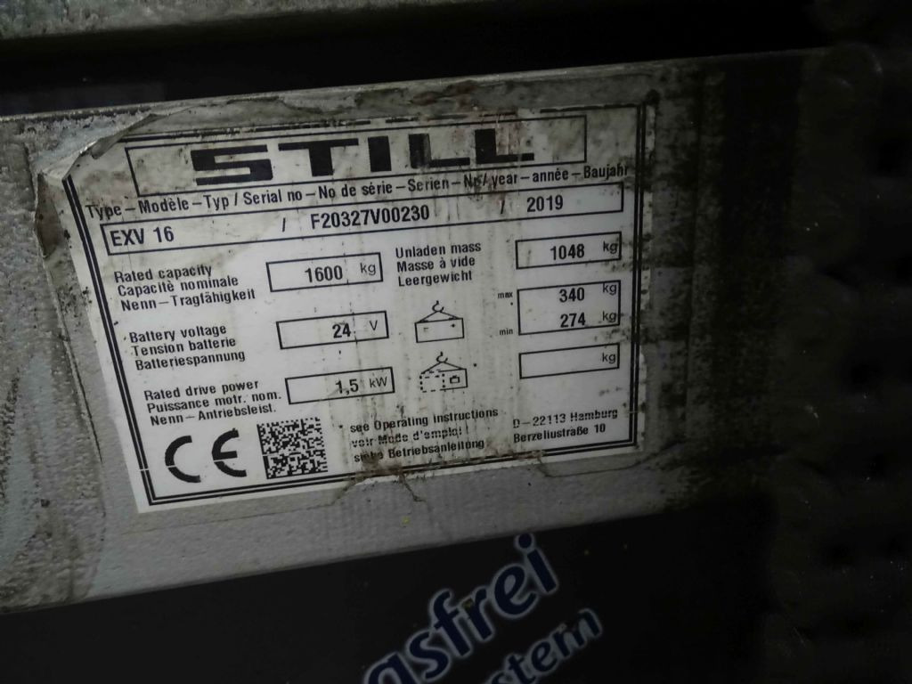 Still EXV16 - Gerbeur: photos 5 Still EXV16 - Gerbeur: photos 5