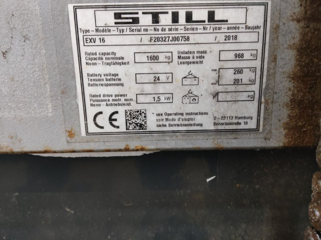 Still EXV16 - Gerbeur: photos 5 Still EXV16 - Gerbeur: photos 5