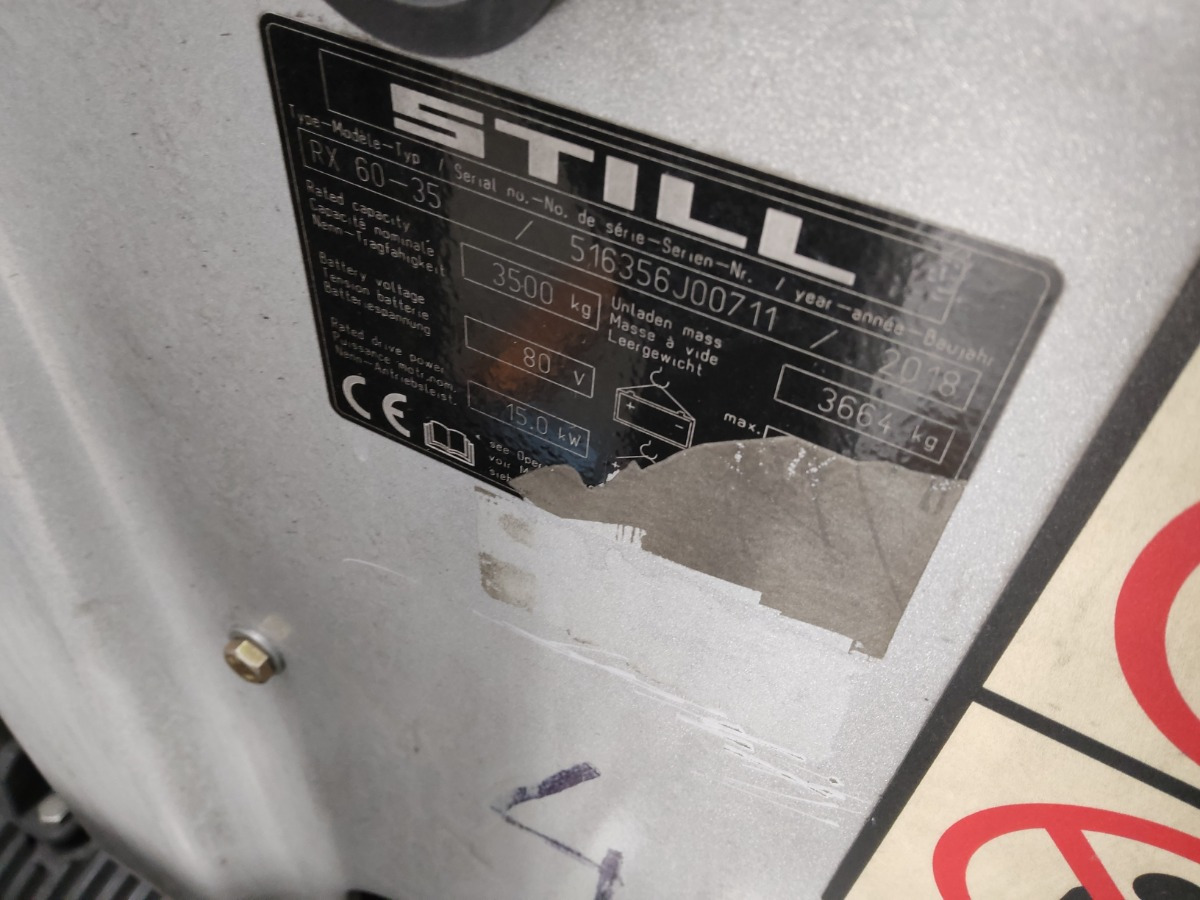 Still RX60-35 - Chariot élévateur électrique: photos 5 Still RX60-35 - Chariot élévateur électrique: photos 5