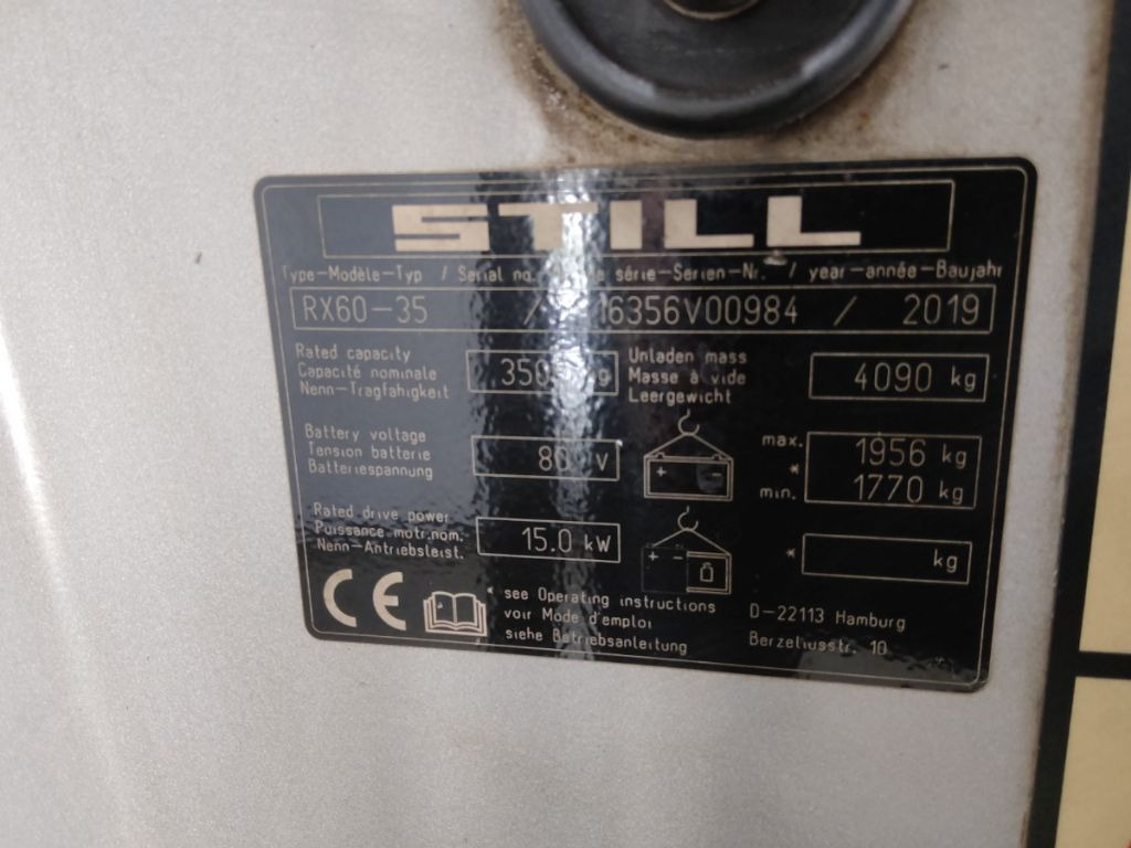 Still RX60-35 - Chariot élévateur électrique: photos 5 Still RX60-35 - Chariot élévateur électrique: photos 5