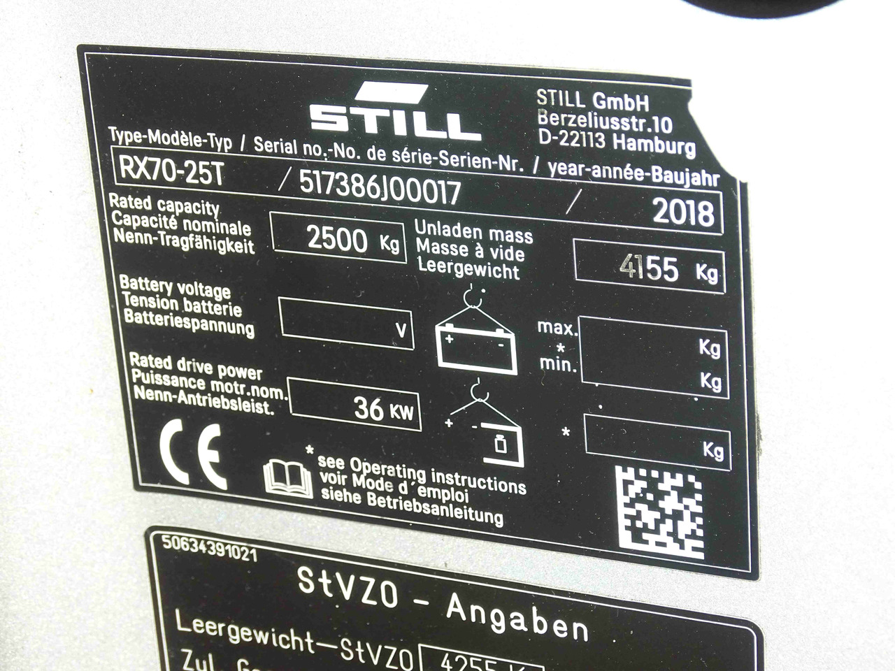 Still RX70-25T - Chariot élévateur: photos 5 Still RX70-25T - Chariot élévateur: photos 5