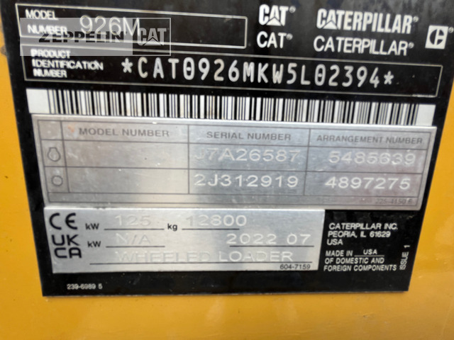 Chargeuse sur pneus Cat 926M: photos 10 Chargeuse sur pneus Cat 926M: photos 10