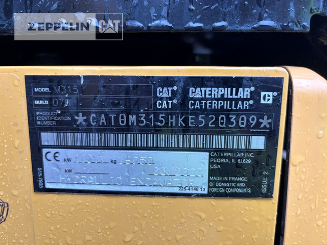 Cat M315-07A - Pelle sur pneus: photos 2 Cat M315-07A - Pelle sur pneus: photos 2