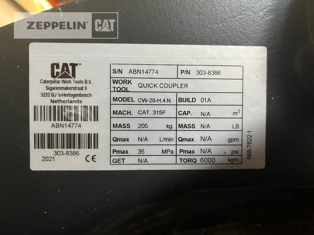 Cat Primärprodukte Kompo - Attache rapide pour Engins de chantier: photos 2 Cat Primärprodukte Kompo - Attache rapide pour Engins de chantier: photos 2
