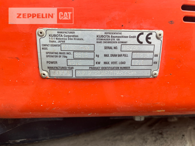 Mini pelle Kubota KX080-4: photos 10 Mini pelle Kubota KX080-4: photos 10