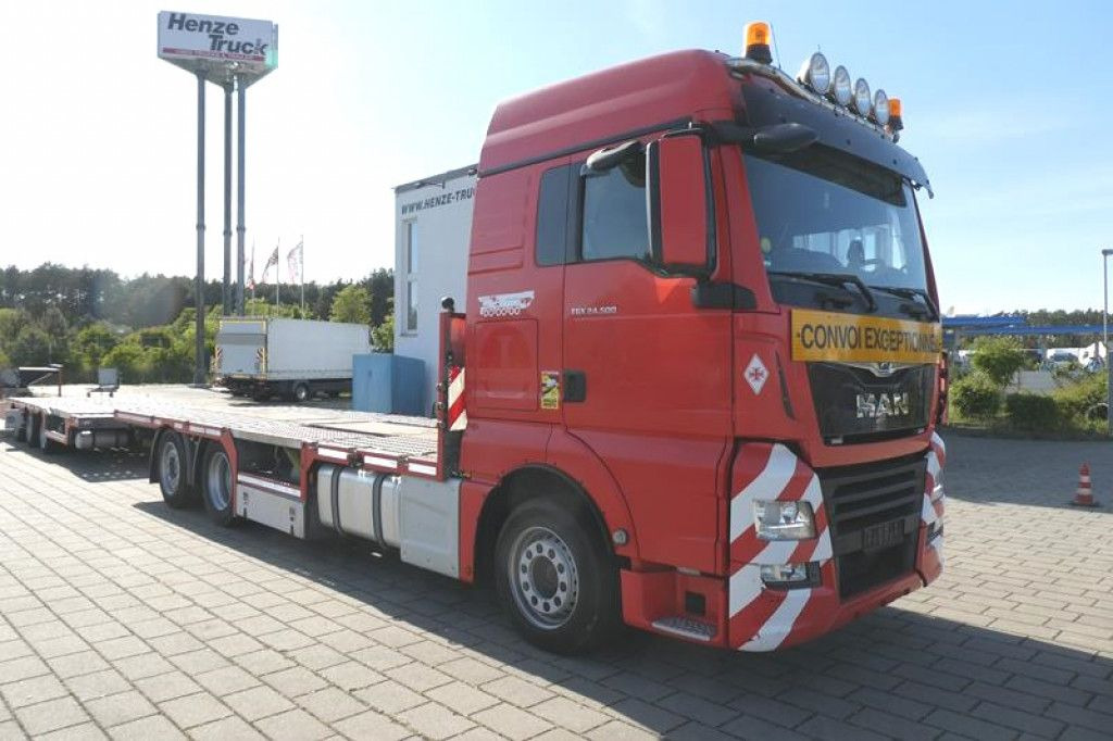 MAN TG-X 24.500 6x2-4 LL-U Pritsche Maschinentranspo - Camion plateau: photos 3 MAN TG-X 24.500 6x2-4 LL-U Pritsche Maschinentranspo - Camion plateau: photos 3