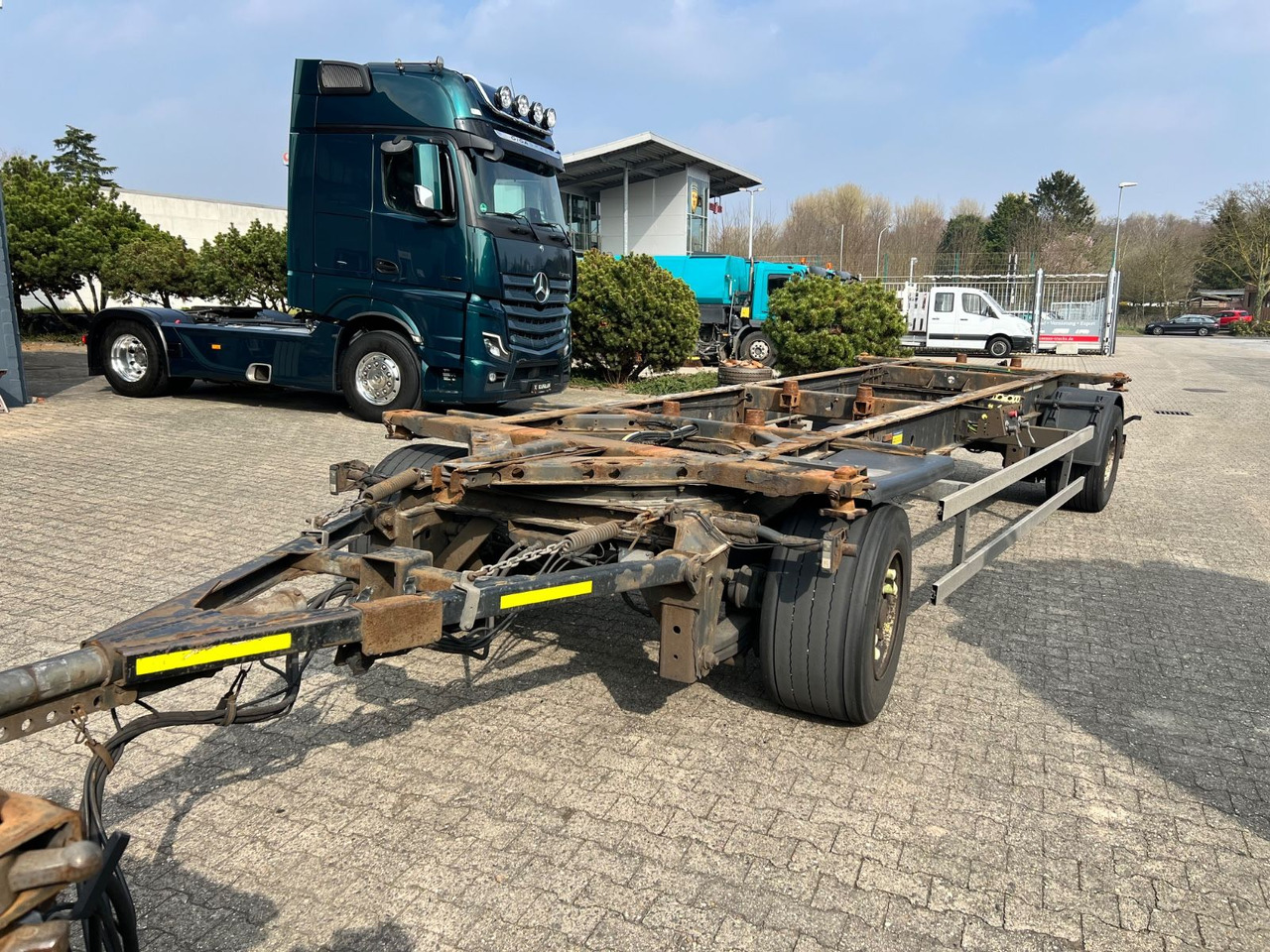 Krone AZ Lafette BDF-DB07L 445/45/19,5 TÜV Jan/26 - Remorque porte-conteneur/ Caisse mobile: photos 4 Krone AZ Lafette BDF-DB07L 445/45/19,5 TÜV Jan/26 - Remorque porte-conteneur/ Caisse mobile: photos 4