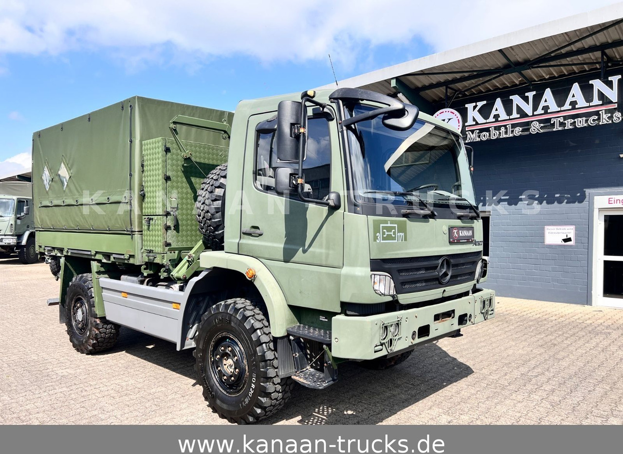 Mercedes-Benz 1018 Atego 4x4 Allrad Miltär Camper Expedition - Camion porte-conteneur/ Caisse mobile: photos 1 Mercedes-Benz 1018 Atego 4x4 Allrad Miltär Camper Expedition - Camion porte-conteneur/ Caisse mobile: photos 1
